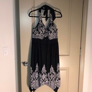 NWT Soma black halter dress